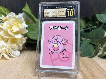 CGC 10 Pristine - Japanese Chansey Playing Card